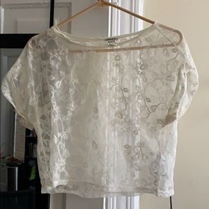 Forever 21 Cropped Lace Top